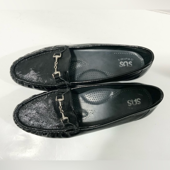 SAS Metro Black Patent Leather Loafers Women’s Size 9.5 - Picture 6 of 7